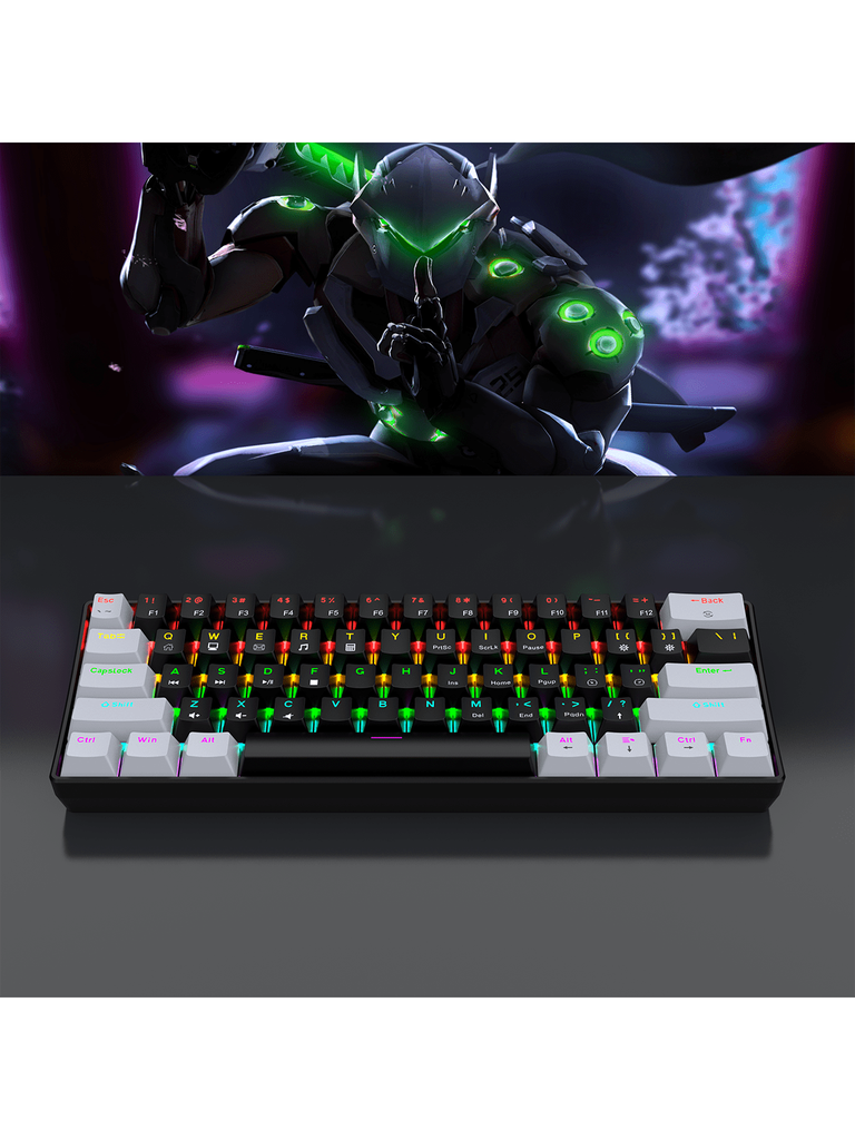 60% Wired Gaming Mechanical Keyboard RGB Backlit Ultra Compa 2