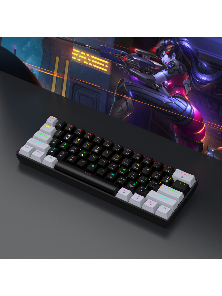 60% Wired Gaming Mechanical Keyboard RGB Backlit Ultra Compa 3