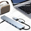 8 In 2 USB HUB With Splitter Card Reader 3