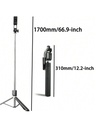 170 Cm Selfie Stick Tripod Retractable With Wireless Remote  3