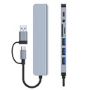 8 In 2 USB HUB With Splitter Card Reader 4