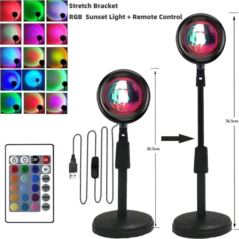 Sunset Projector Lamp Rainbow Atmosphere Night Light Sunset  2