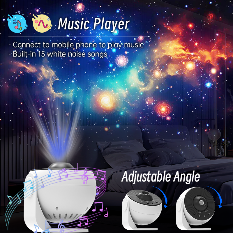 Star Projector Galaxy Night Light HD Lmage Disc Upgraded Pla 4