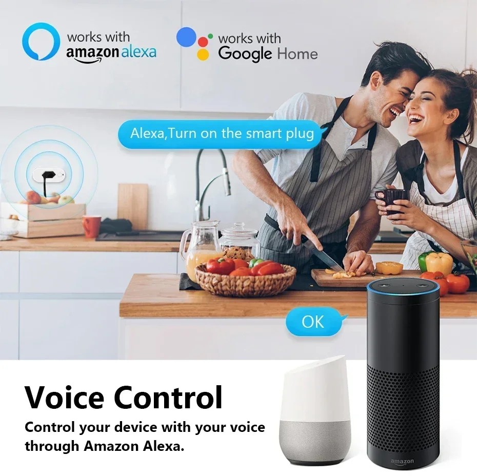 Works with Tuya 16A/20A Brazil Standard Wifi Smart Plug Sock 3
