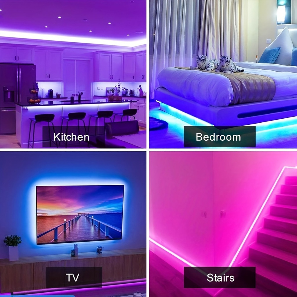 RGB LED Strip Lights Music Sync USB 5V Remote Control Led Ri 6