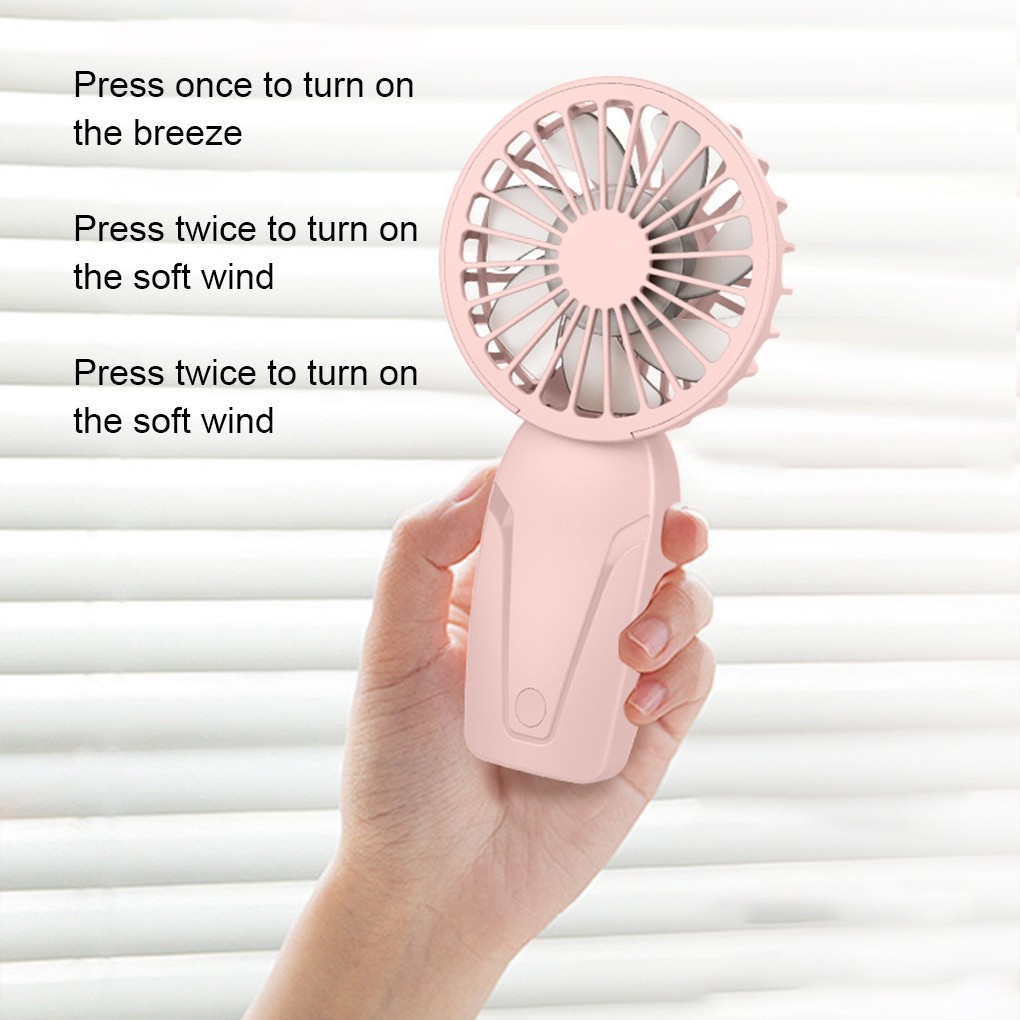 Portable Handheld Small Fan ABS Lightweight Cute Appearance  3