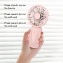 Portable Handheld Small Fan ABS Lightweight Cute Appearance  3