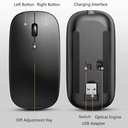 Wireless Mouse Bluetooth-Compatible Gaming Mouse (Dual 6