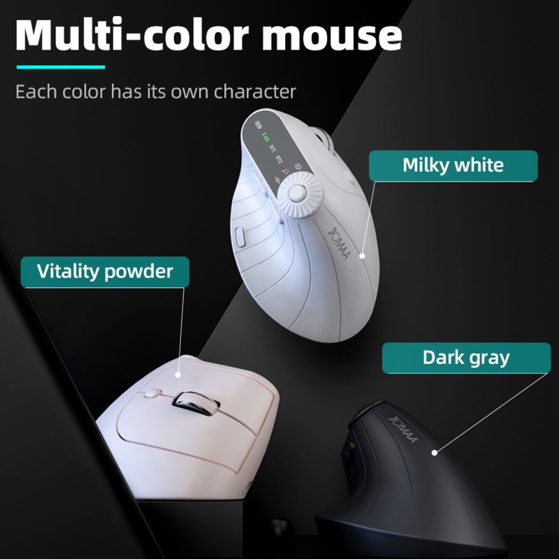 Wireless Vertical Mouse Rechargeable Optical Mice With Funct 6