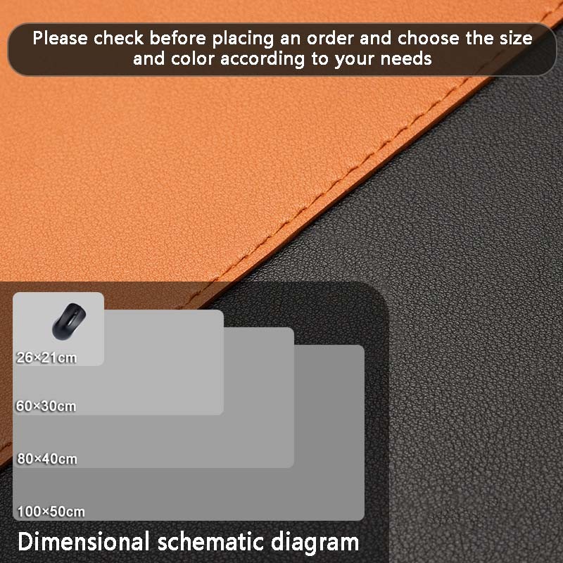 Mouse Pad Large Size Office Desk Protector Mat PU Leather Wa 2