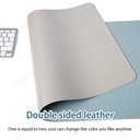 Mouse Pad Large Size Office Desk Protector Mat PU Leather Wa 3