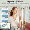 Portable Mini Handheld Fan Small Pocket Fan USB Rechargeable 3