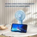 Mini USB Charging Handheld Fan Desktop Small Fan With Mobile 3