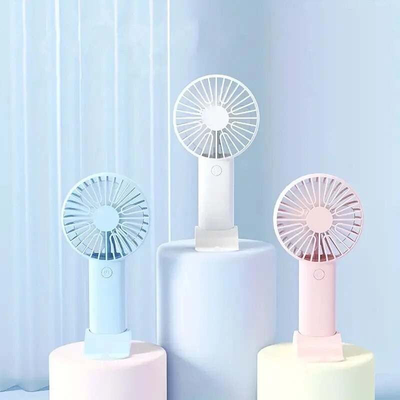 Mini USB Charging Handheld Fan Desktop Small Fan With Mobile 4