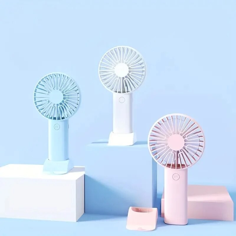 Mini USB Charging Handheld Fan Desktop Small Fan With Mobile 5