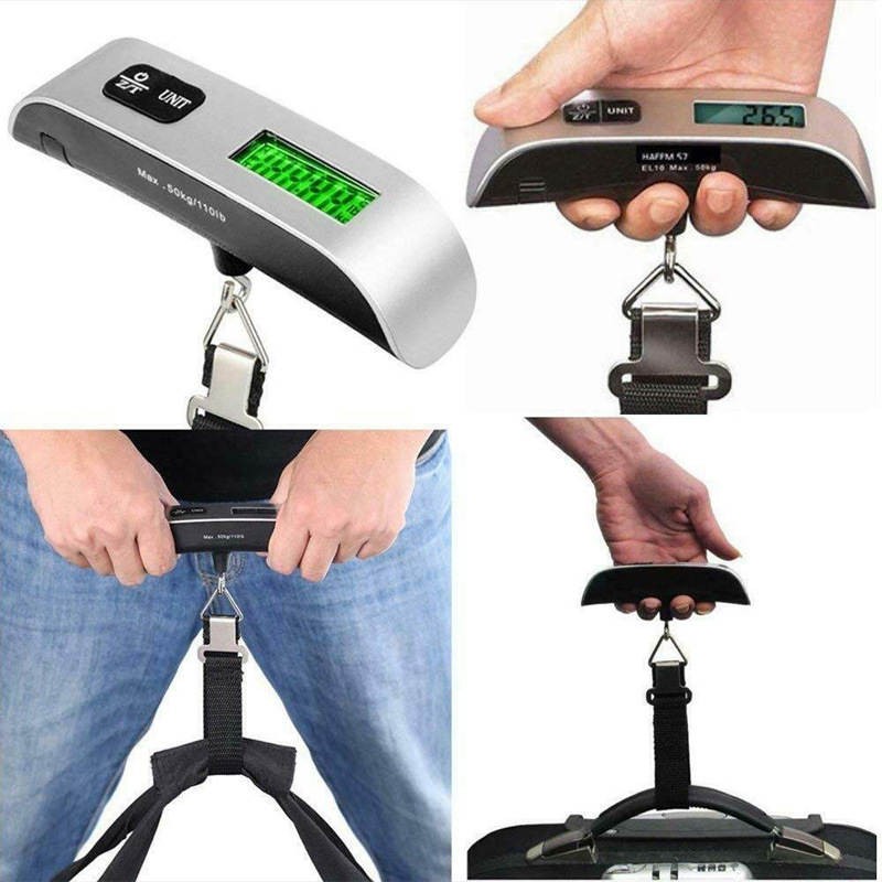 Digital Luggage Scale Electronic Portable Scale 110lb/50kg L 4