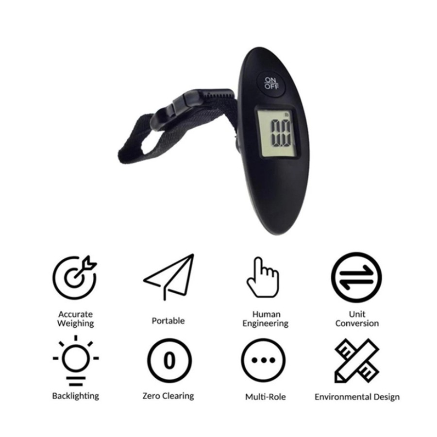 40kg/100g Portable Luggage Scale High Precision Travel Digit 3
