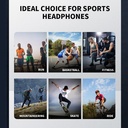 B8 True Bone Conduction Earphones Bluetooth 5.3 Sports Wirel 6