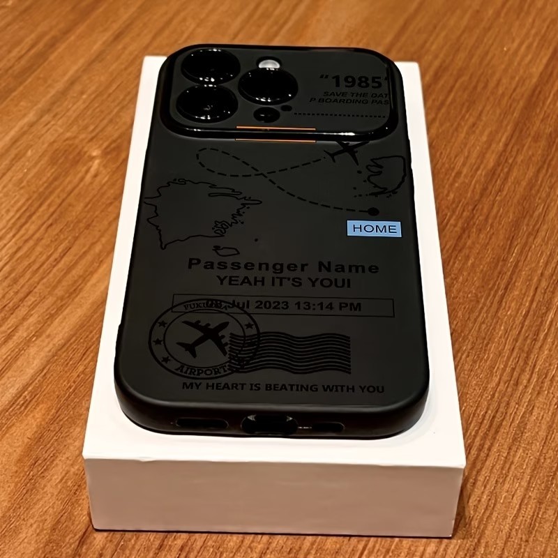 World Map Airplane Routes Pattern Phone Case For iPhone 18 1 3