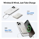 Baseus Qi2 Magnetic Power Bank With Kickstand PD 20W 5000mAh 3