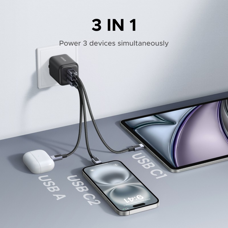 【EU Plug】UGREEN 45W/30W/25W/20W GaN Charger PD3.0 PPS QC3.0  2