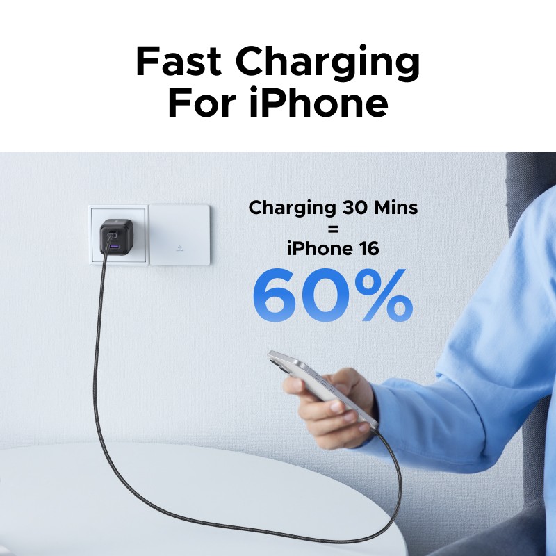 【EU Plug】UGREEN 45W/30W/25W/20W GaN Charger PD3.0 PPS QC3.0  4