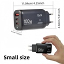100W GaN PD Type C Charger USB QC 3.0 2