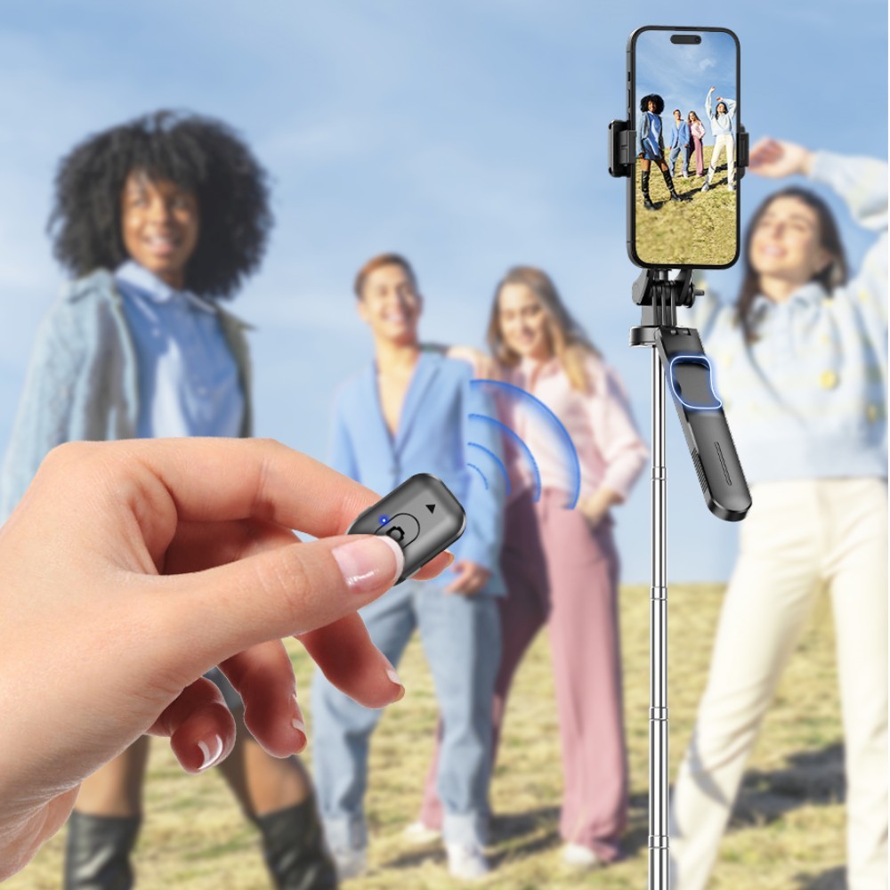 MEUYAG Selfie Stick Tripod with 1708mm Long Monopod Fill Lig 2