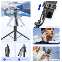 MEUYAG Selfie Stick Tripod with 1708mm Long Monopod Fill Lig 3
