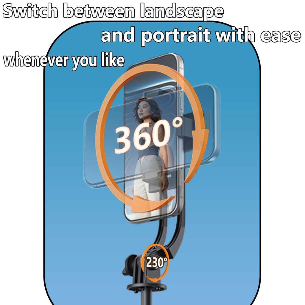 170cm Selfie Stick Tripod with One-Touch Base 4