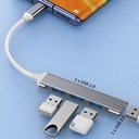 4 Port USB 3.0 Hub USB Hub Type C Dock Multi Splitter Adapte 6