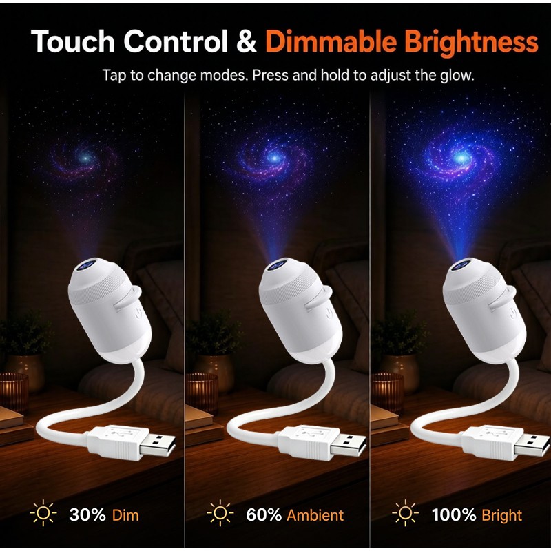 New HD Smart Starry Sky Projector Night Light USB Plug And P 4