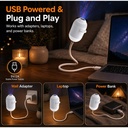 New HD Smart Starry Sky Projector Night Light USB Plug And P 5