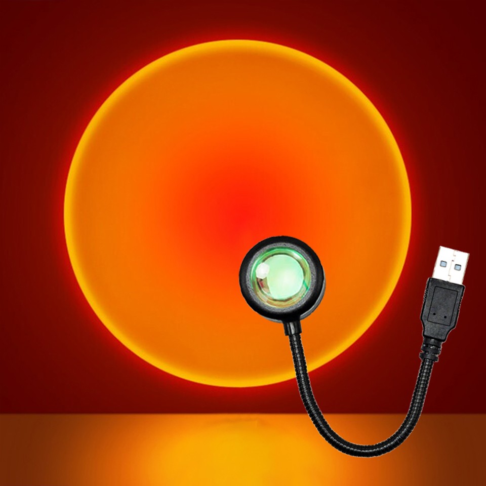 LED Sunset Lamp Nightlights USB Projector Birthday Party Dec 2