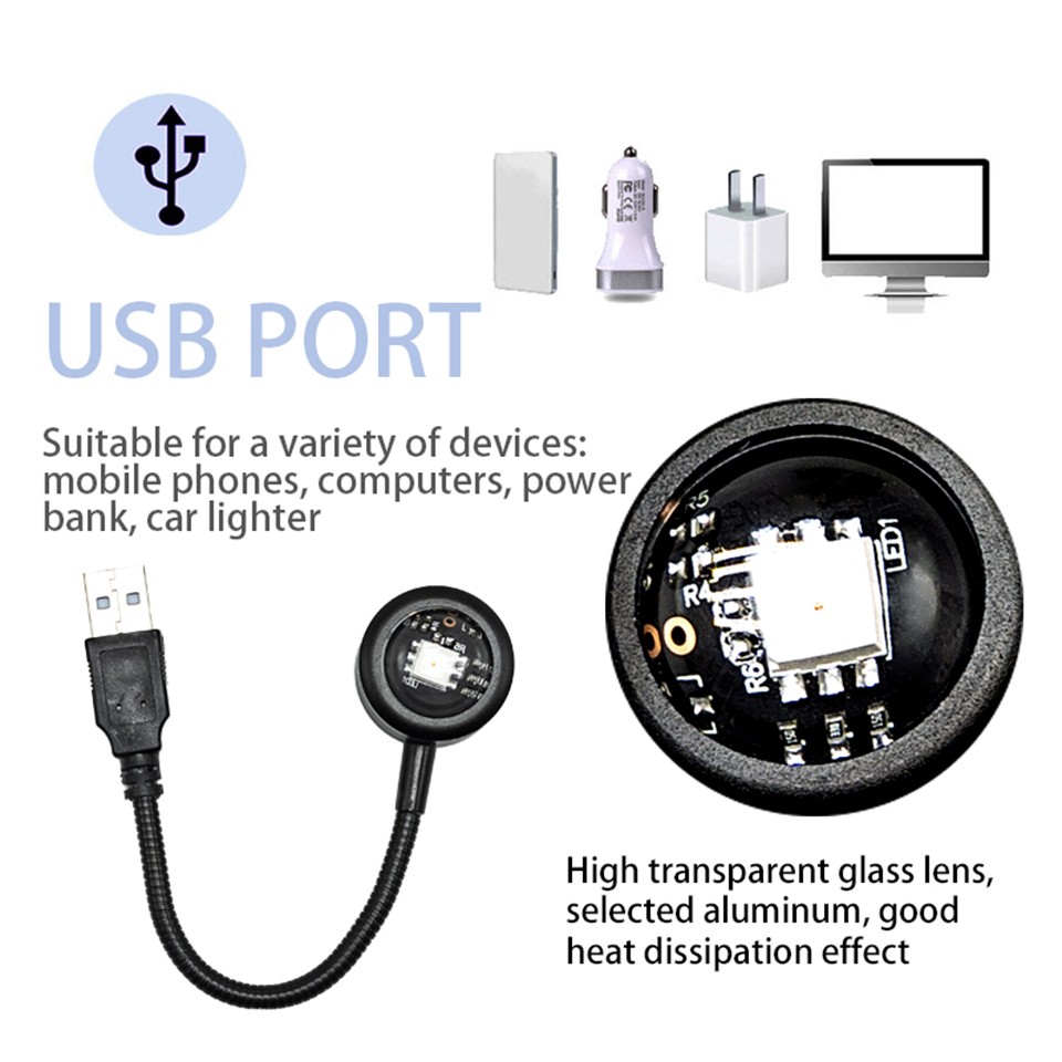 LED Sunset Lamp Nightlights USB Projector Birthday Party Dec 3