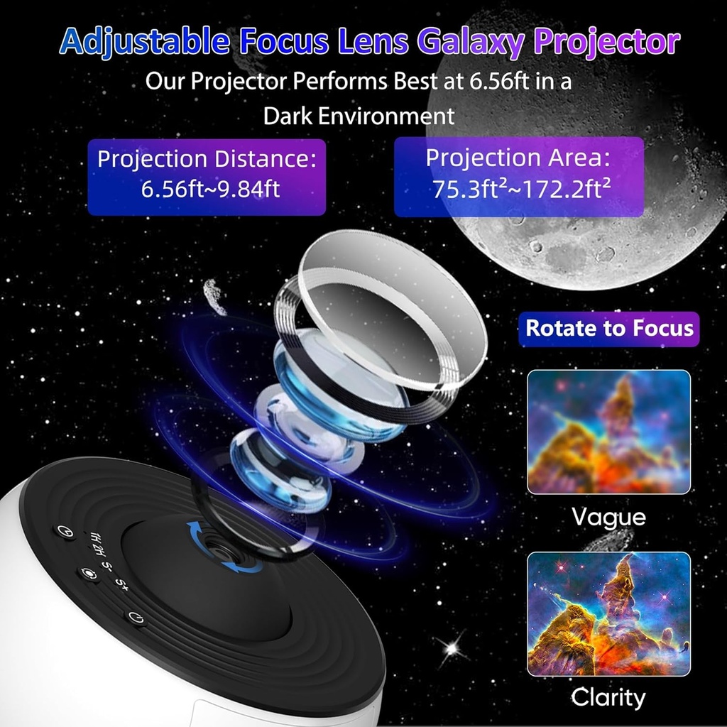Bedroom Galaxy Projector Night Light HD Image Star Projector 4