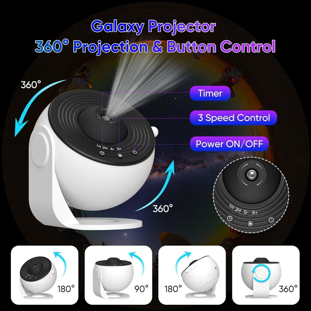 Bedroom Galaxy Projector Night Light HD Image Star Projector 5