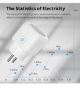 Tuya Smart Socket EU16A/20A Wifi Smart Plug With Power Monit 2