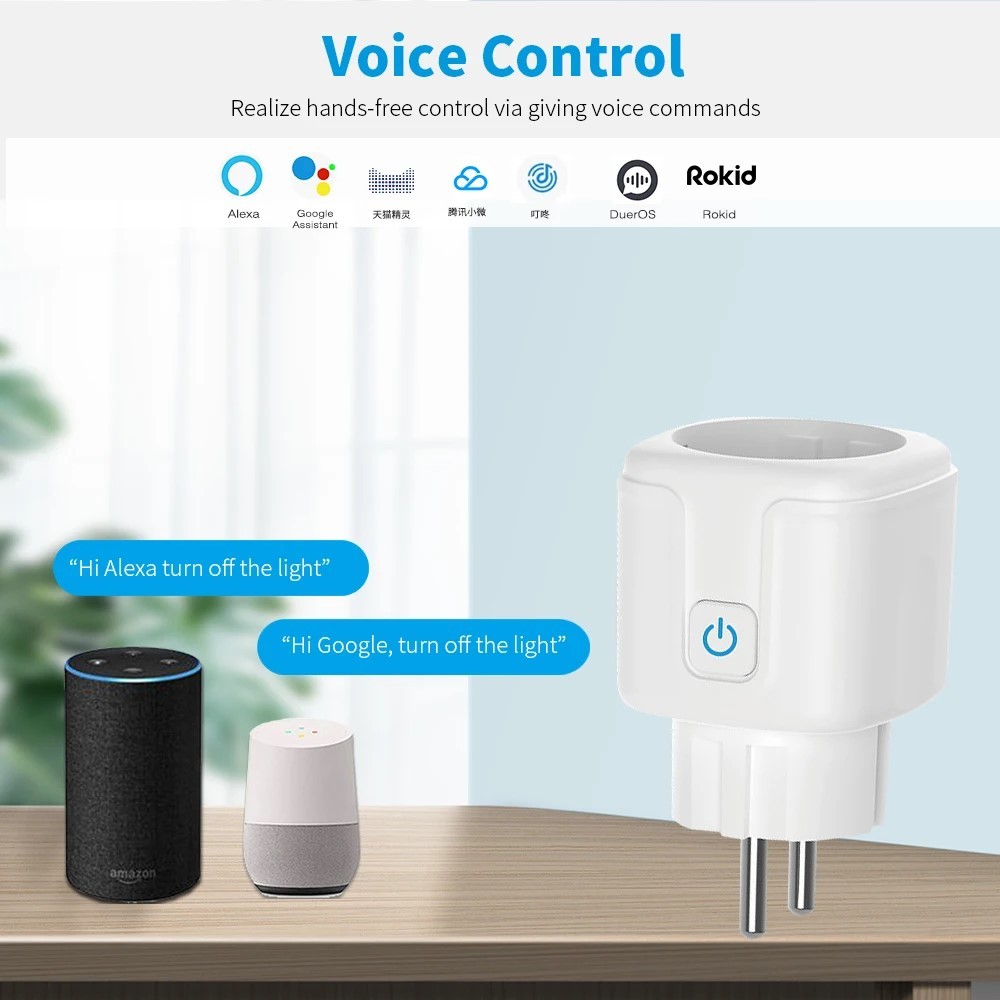 Tuya Smart Socket EU16A/20A Wifi Smart Plug With Power Monit 3