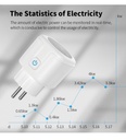 Wifi Smart Plug EU 16/20A with Power Monitor Function Wirele 2