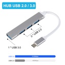 USB C HUB 3.0 Type C 3.1 4 Port Multi Splitter Adapter OTG 3