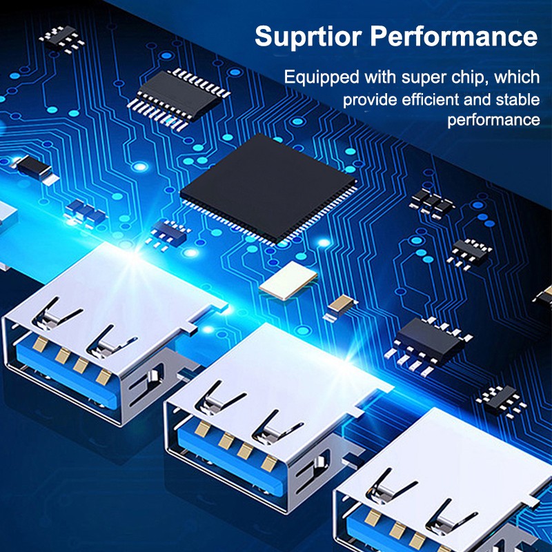 USB C HUB 3.0 Type C 3.1 4 Port Multi Splitter Adapter OTG 6