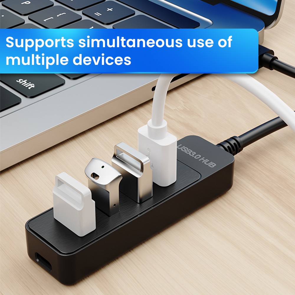 USB 3.0 Power Adapter 4 Port Multi USB Splitter Hub USB Hub  3
