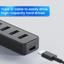 USB 3.0 Power Adapter 4 Port Multi USB Splitter Hub USB Hub  6