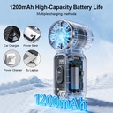 Mini Portable Handheld Fan Personal Pocket-Sized Digital Dis 4