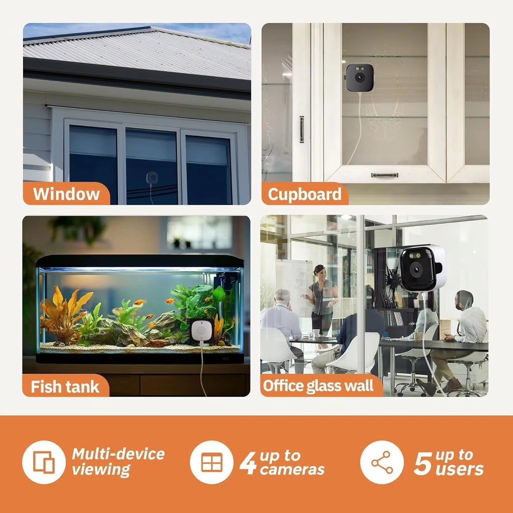 WiFi Camera Safety Monitor Mini 1080P HD Camcorders Indoors  5