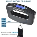 50kg Digital Luggage Scale Portable Suitcase Scale Handheld 4