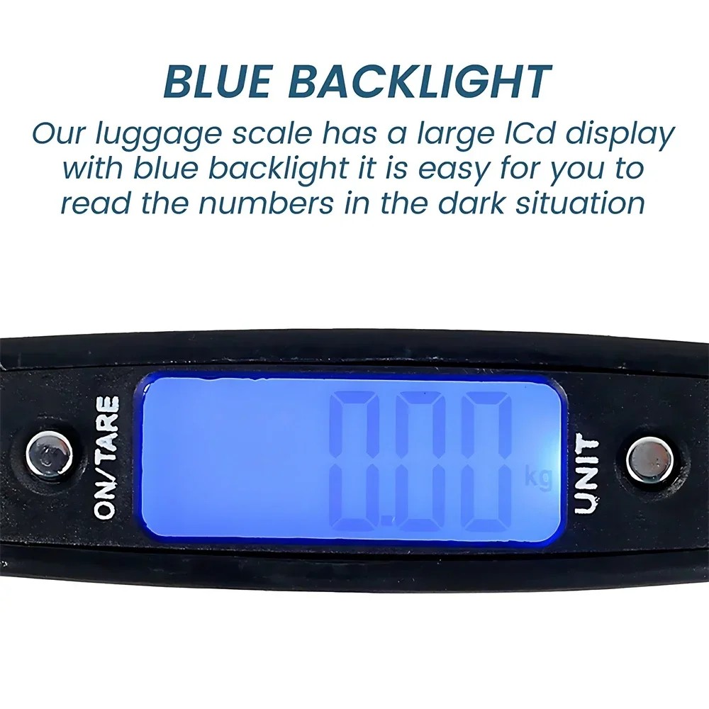 50kg Digital Luggage Scale Portable Suitcase Scale Handheld 5