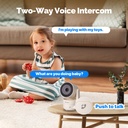 MOESTuya WiFi Indoor Pan/Tilt Smart Security Camera 4MP HD I 4