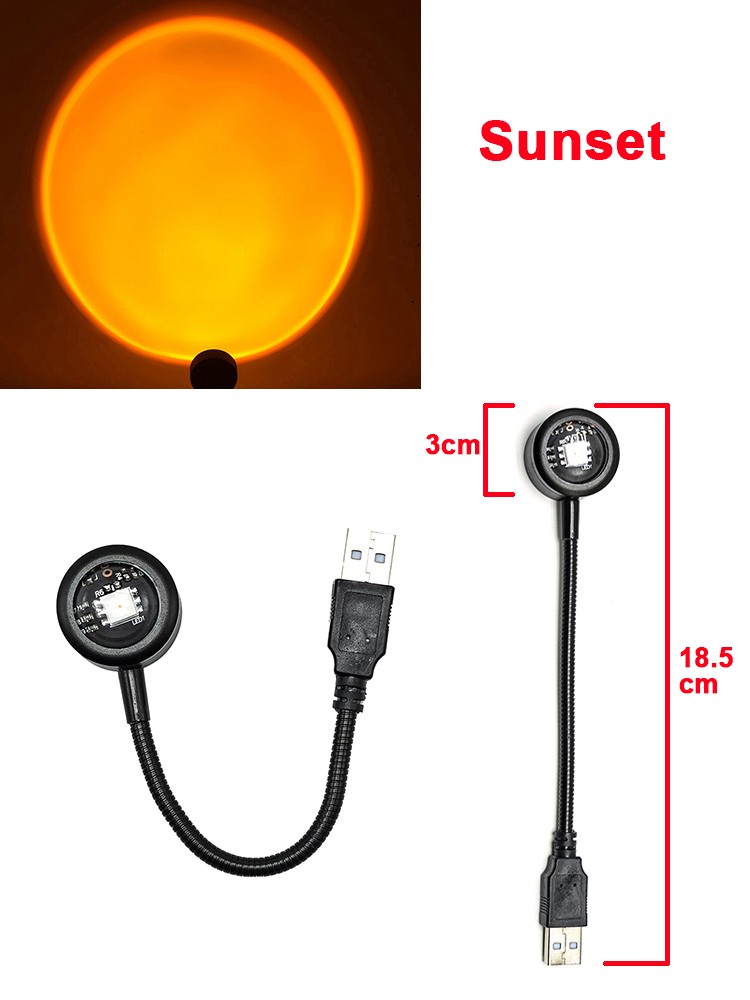 Veilleuses LED USB (Coucher de soleil)